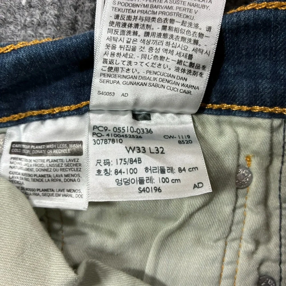 Levi's 510 Mens Skinny Jeans Size 33x32 Medium Wash Stretch Denim Mid Rise